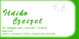 ildiko czeizel business card